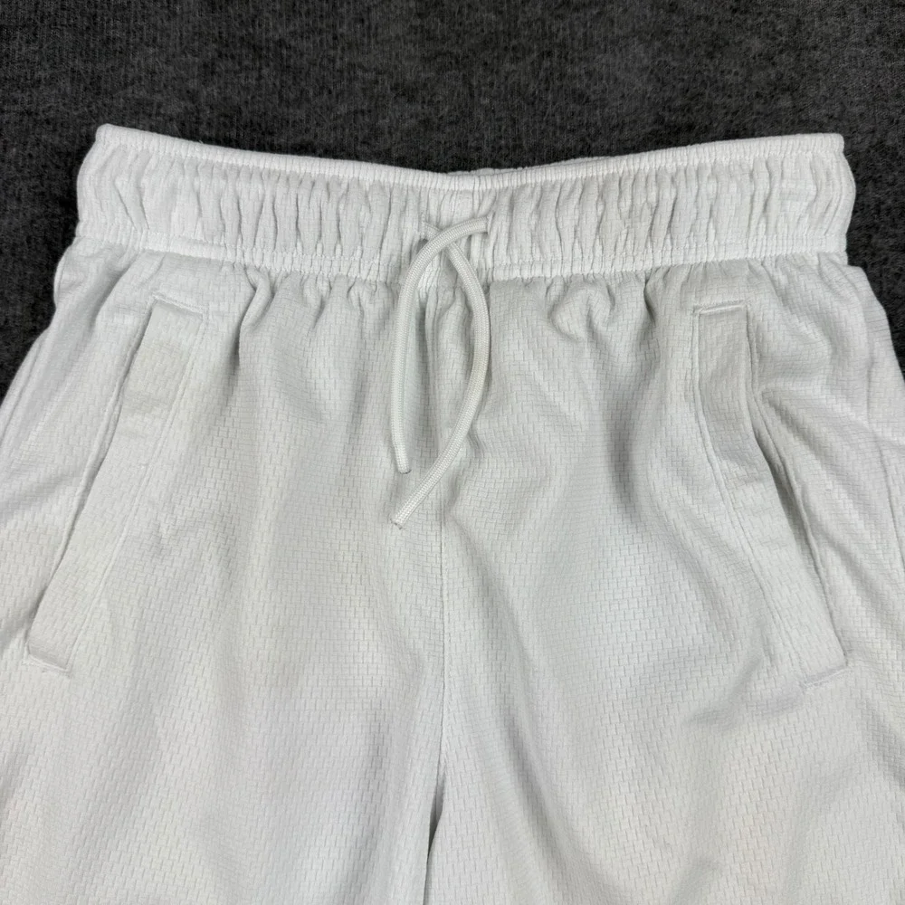 Old Navy Active Athletic Shorts Kids XL 14-16 White Go-Dry Cool Football Graphic